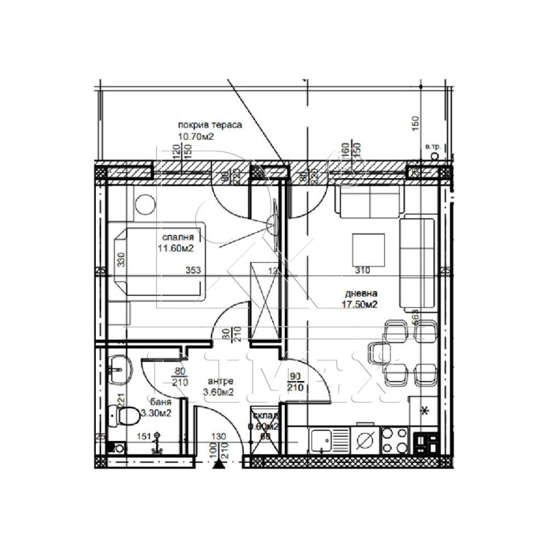 Till salu  1 sovrum Plovdiv , Belomorski , 70 kvm | 97846953 - bild [3]
