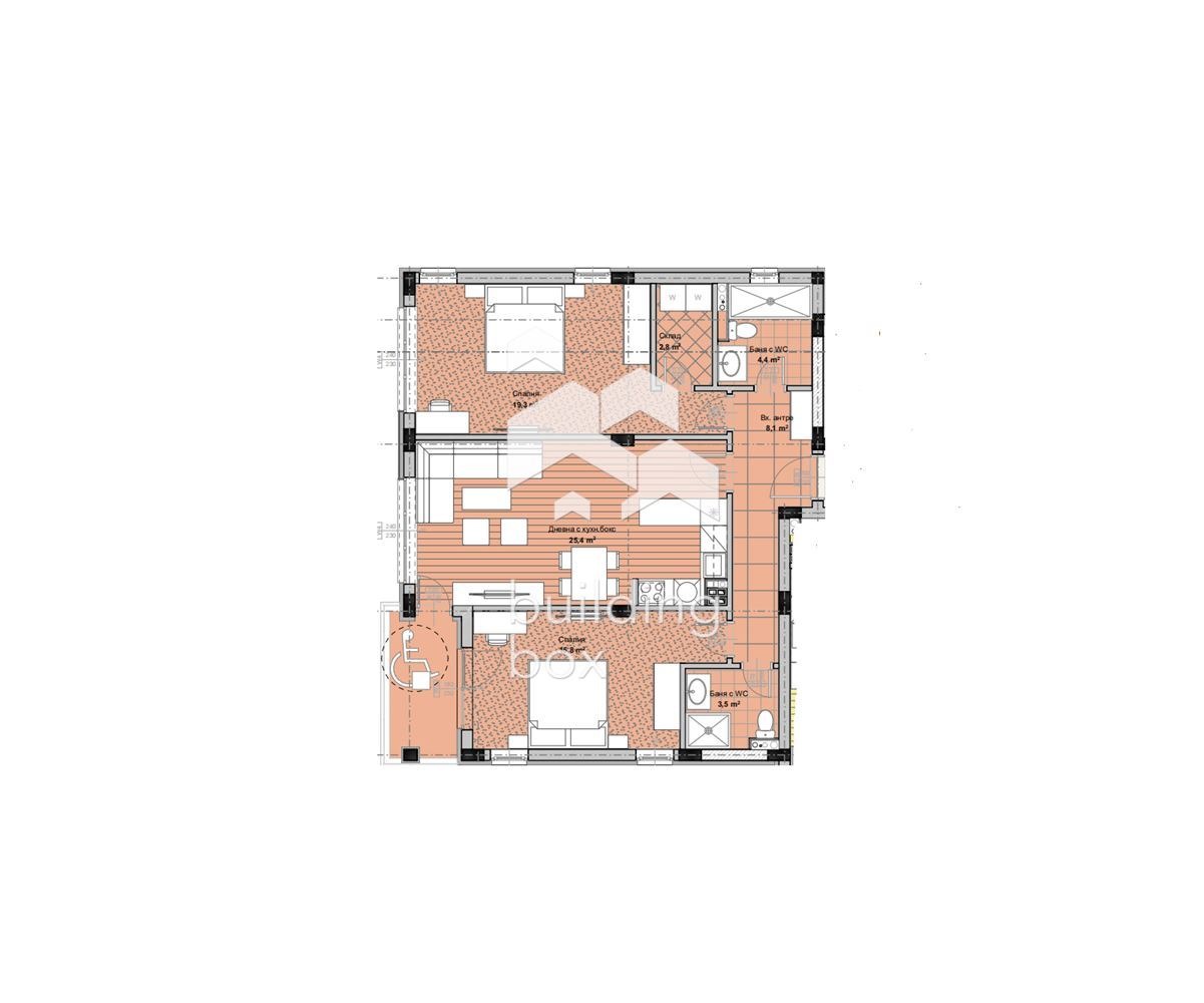Продава 3-СТАЕН, гр. Пловдив, Остромила, снимка 7 - Апартаменти - 54136788
