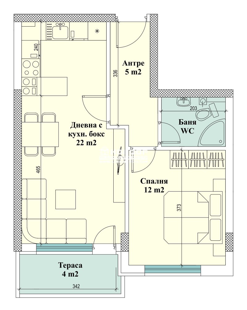 For Sale  1 bedroom Plovdiv , Trakiya , 65 sq.m | 35181114 - image [2]