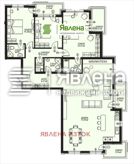 Продава 4-СТАЕН, гр. София, Драгалевци, снимка 1 - Aпартаменти - 49473364