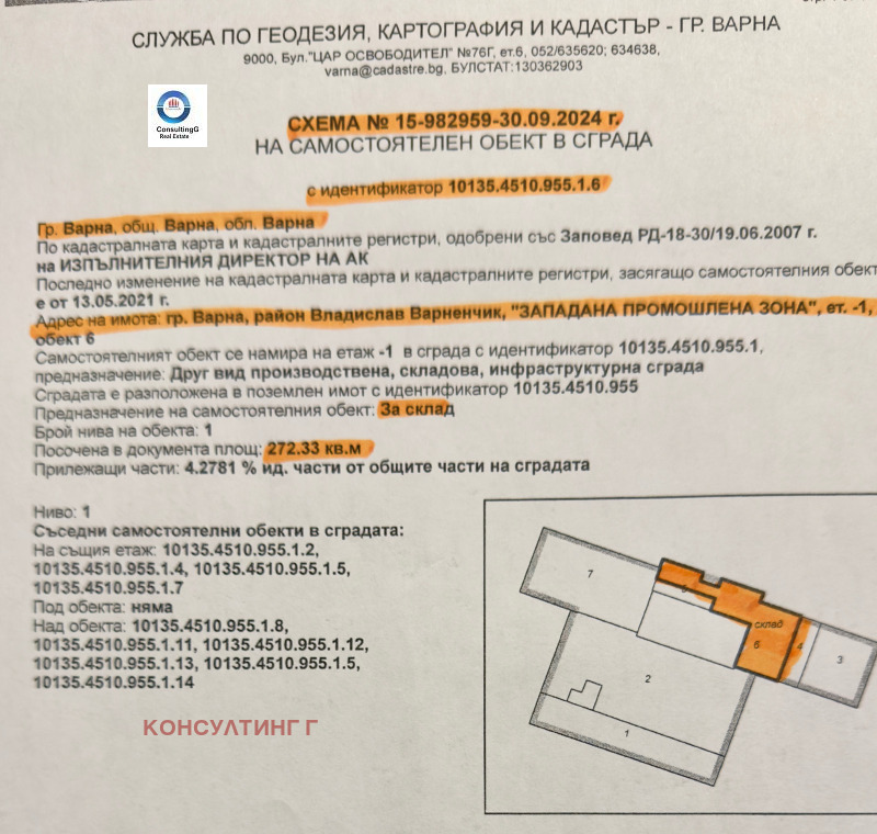 Продава ОФИС, гр. Варна, Западна промишлена зона, снимка 3 - Офиси - 48029290