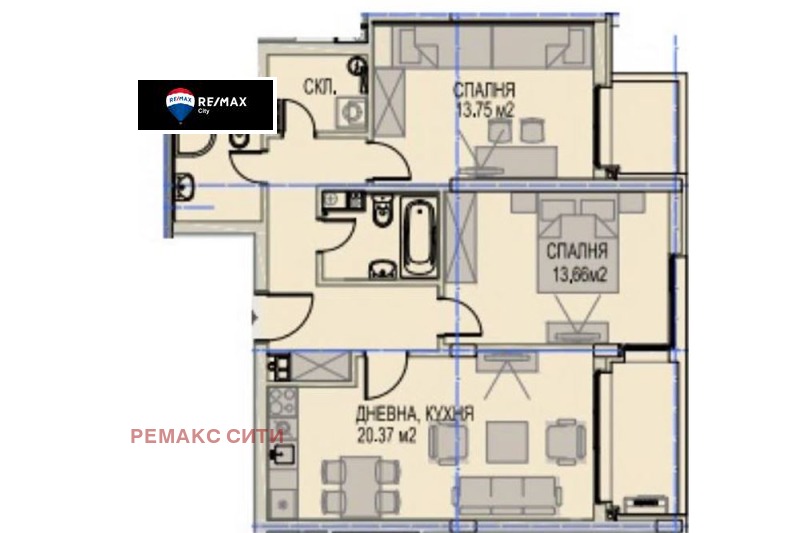 En venta  2 dormitorios Sofia , Krastova vada , 104 metros cuadrados | 37409358 - imagen [2]