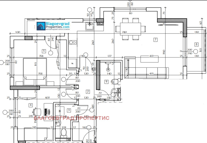 Продава  3-стаен град Благоевград , Широк център , 95 кв.м | 31779330 - изображение [3]