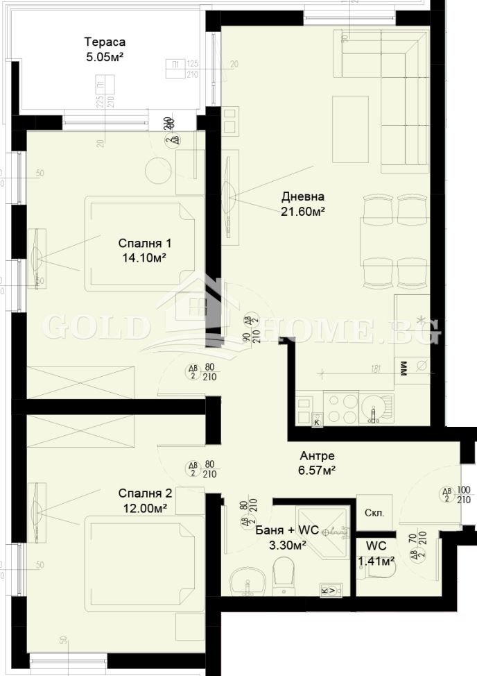Продава 3-СТАЕН, гр. Пловдив, Остромила, снимка 12 - Апартаменти - 55100575