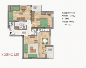 1 chambre Karchiyaka, Plovdiv 1