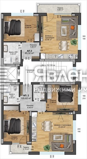 En venta  1 dormitorio Plovdiv , Zapaden , 85 metros cuadrados | 10705689