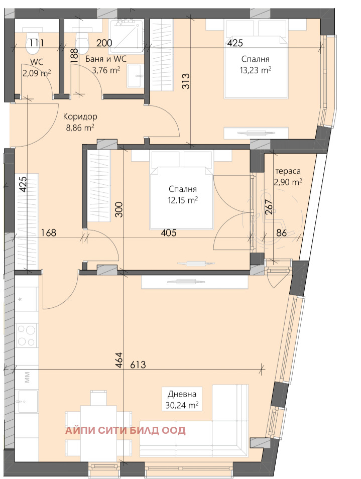 À venda  2 quartos Plovdiv , Karchiiaka , 104 m² | 67351628 - imagem [2]