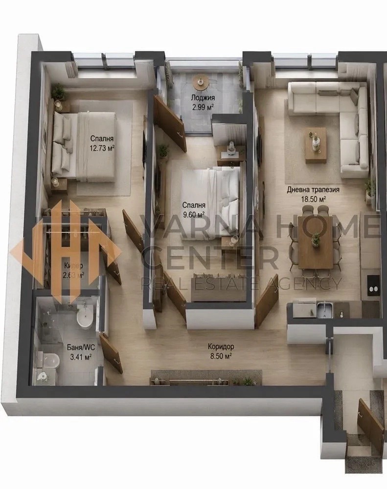 Продава 3-СТАЕН, гр. Варна, м-т Пчелина, снимка 5 - Апартаменти - 55353277
