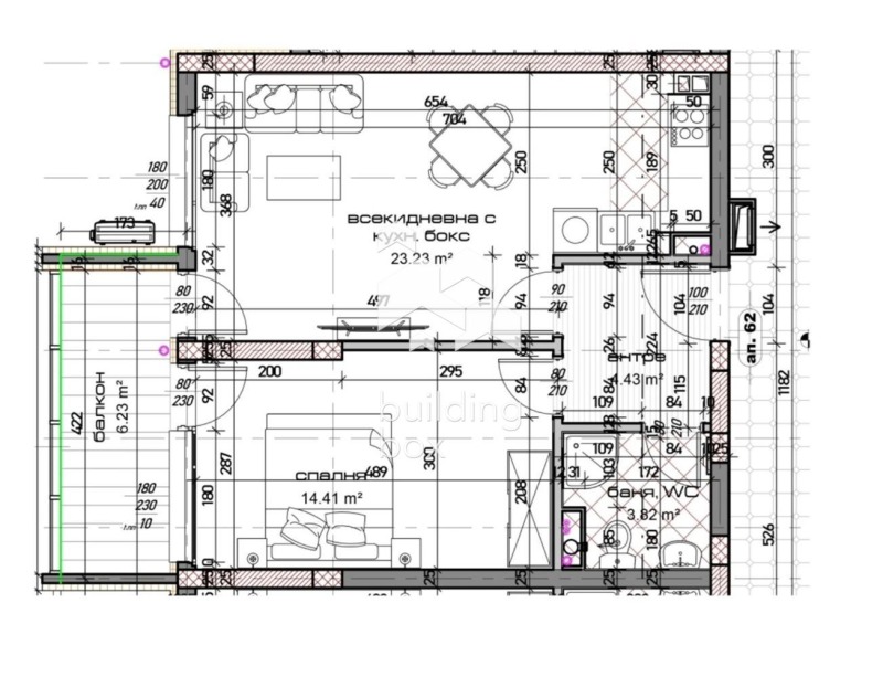 Zu verkaufen  1 Schlafzimmer Warna , Mladost 1 , 76 qm | 15577855 - Bild [2]