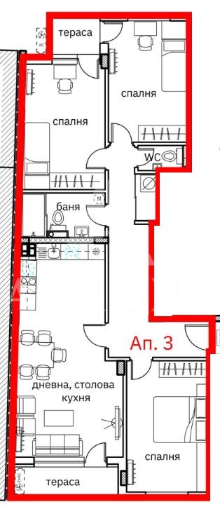 Продава 4-СТАЕН, гр. Пловдив, Кършияка, снимка 2 - Апартаменти - 53352817