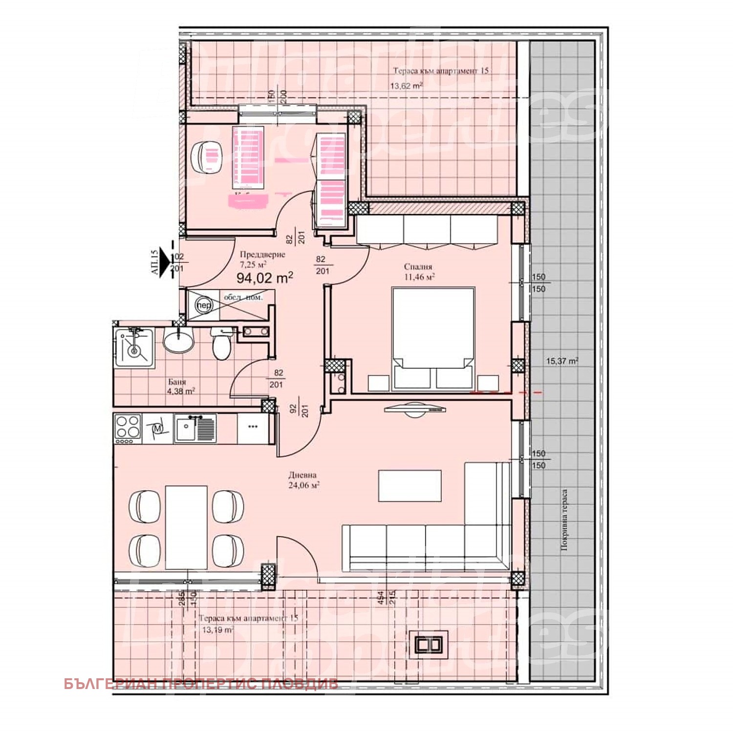 Продава 3-СТАЕН, гр. Пловдив, Прослав, снимка 3 - Апартаменти - 55131019