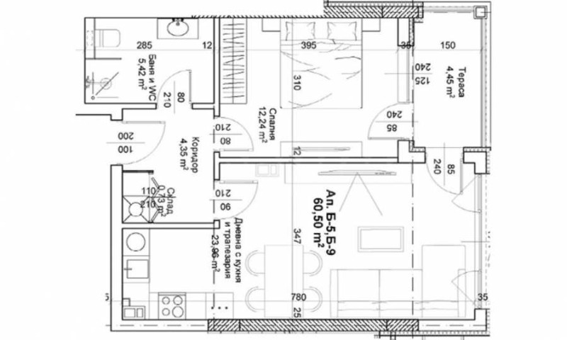 Продава 2-СТАЕН, гр. Пловдив, Христо Смирненски, снимка 9 - Aпартаменти - 47433534