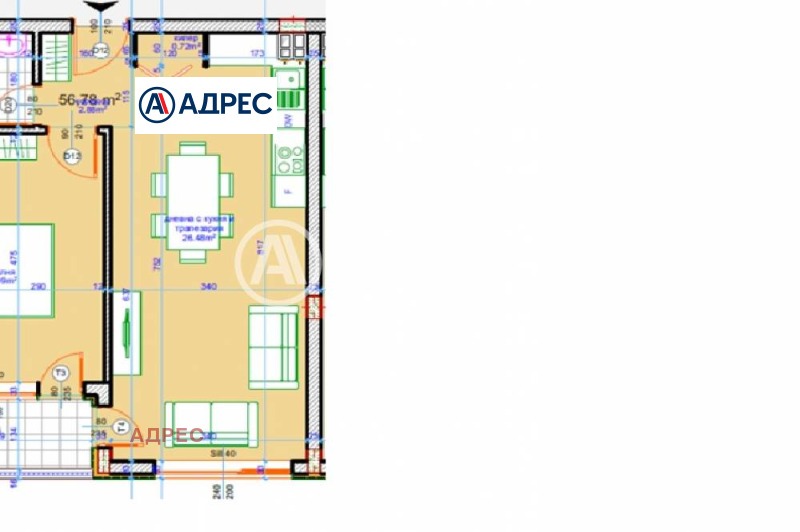 Продаја  1 спаваћа соба Варна , Вазраждане 1 , 65 м2 | 72403791 - слика [4]