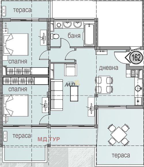 Продава 3-СТАЕН, гр. Свети Влас, област Бургас, снимка 6 - Апартаменти - 54204271