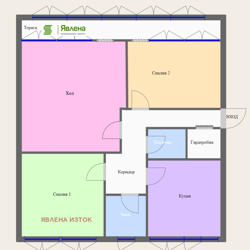 Eladó  2 hálószobás Sofia , Strelbishte , 86 négyzetméter | 51370603 - kép [2]