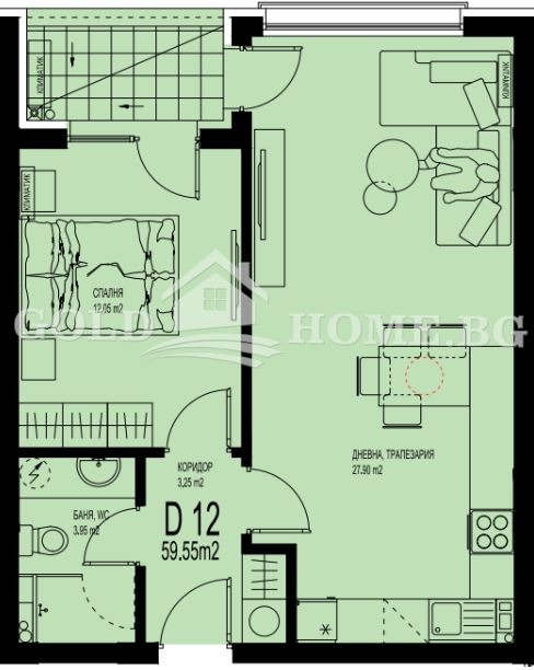 Продава 2-СТАЕН, гр. Пловдив, Христо Смирненски, снимка 7 - Апартаменти - 53691447