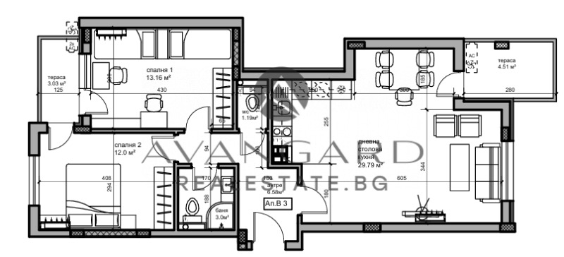 Продаја  2 спаваће собе Пловдив , Кјучук Париж , 109 м2 | 46308486 - слика [15]