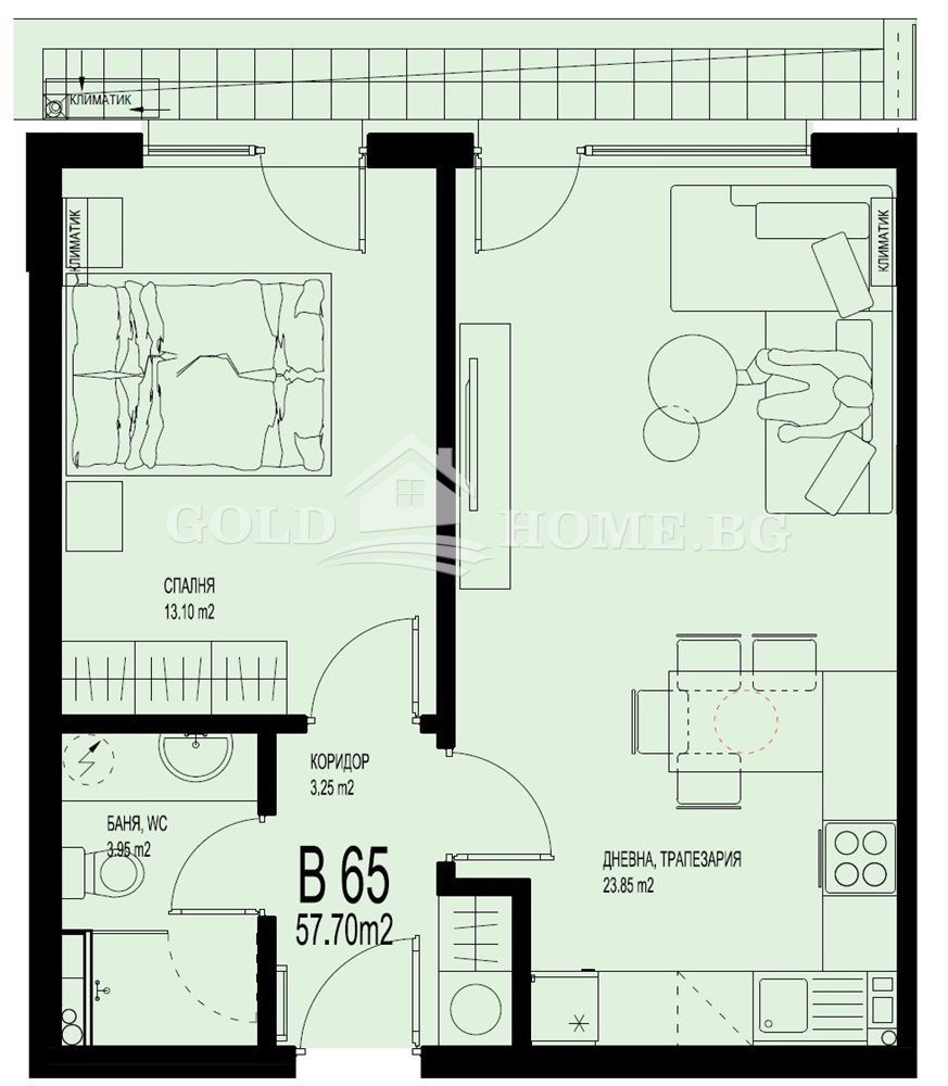 Продава 2-СТАЕН, гр. Пловдив, Христо Смирненски, снимка 2 - Апартаменти - 53691447