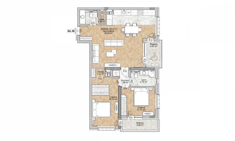 Продава 3-СТАЕН, гр. София, Люлин 8, снимка 2 - Апартаменти - 52349593