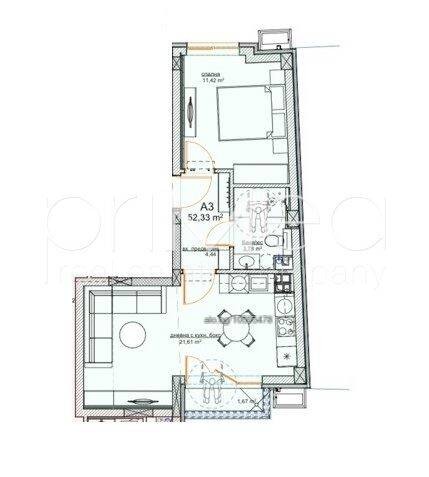 Til salgs  1 soverom Burgas , Sarafovo , 64 kvm | 61072832 - bilde [4]