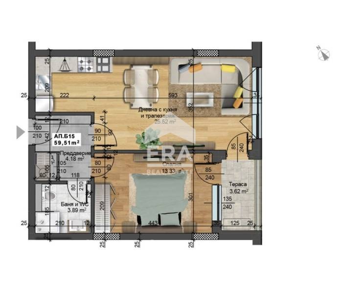 En venta  1 dormitorio Sofia , Malinova dolina , 69 metros cuadrados | 71971916 - imagen [3]