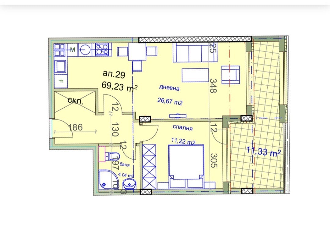 Продава 2-СТАЕН, гр. София, Манастирски ливади, снимка 15 - Апартаменти - 56168527