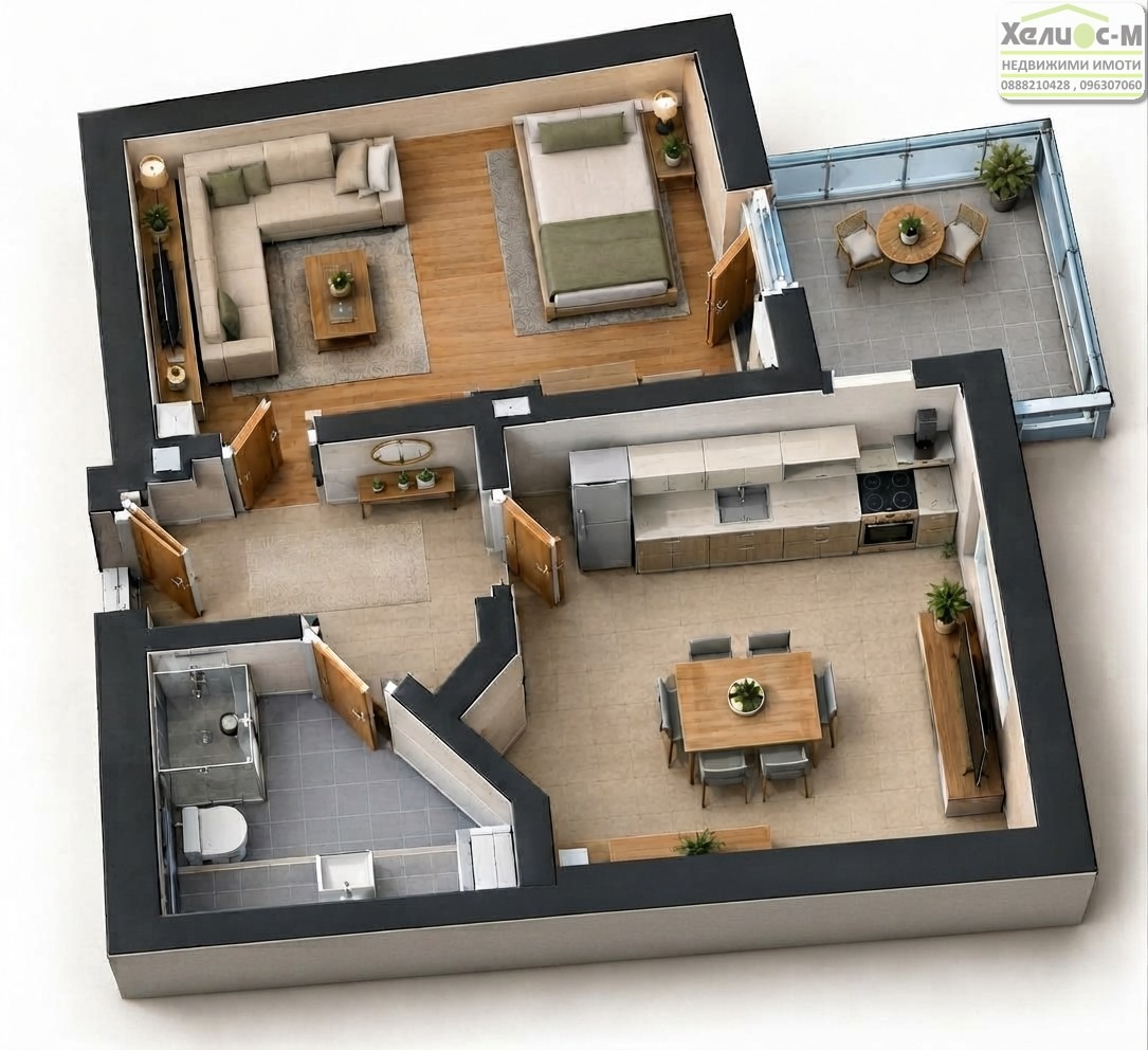 Продава 1-СТАЕН, гр. Монтана, Широк център, снимка 17 - Апартаменти - 56428384