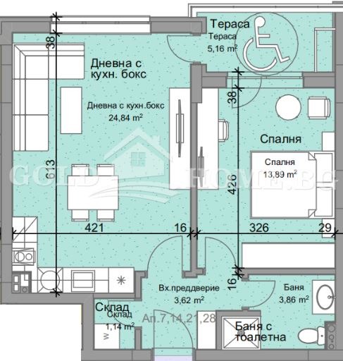 Продава 2-СТАЕН, гр. Пловдив, Остромила, снимка 2 - Апартаменти - 52549157