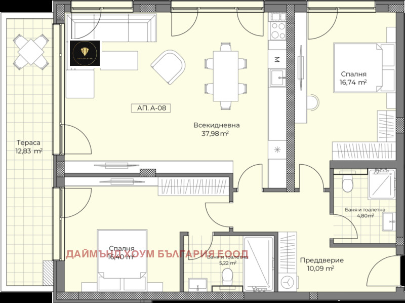 In vendita  2 camere da letto Plovdiv , Ostromila , 141 mq | 17805416 - Immagine [2]