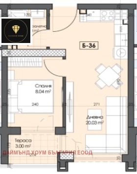Продава 2-СТАЕН, гр. Пловдив, Гагарин, снимка 2 - Апартаменти - 55183115