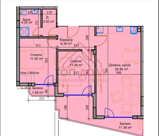 На продаж  2 спальні Варна , Колхозен пазар , 107 кв.м | 49417611 - зображення [3]