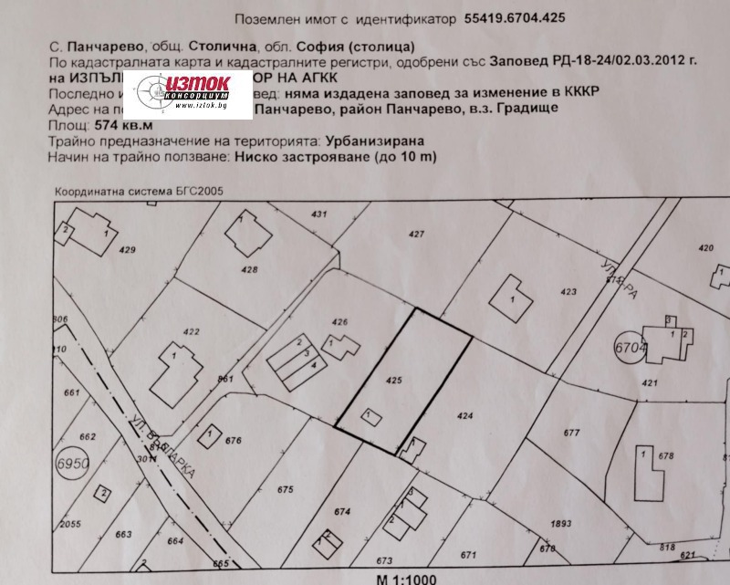 Satılık  Komplo Sofia , Pançarevo , 574 metrekare | 80356245