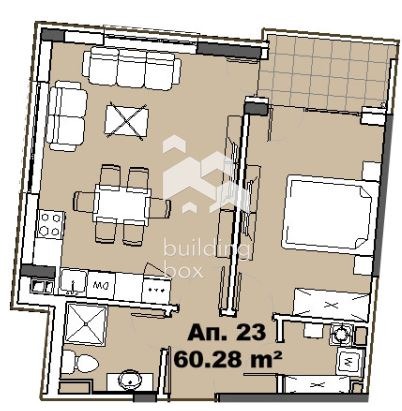 Na sprzedaż  1 sypialnia Sofia , Knjażewo , 71 mkw | 44264959 - obraz [12]