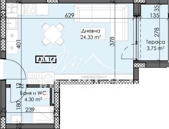 Продава  Studio Plovdiv , Trakija , 46 кв.м | 44893165 - изображение [2]