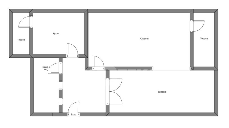 Till salu  1 sovrum Sofia , Centar , 60 kvm | 82963778 - bild [2]