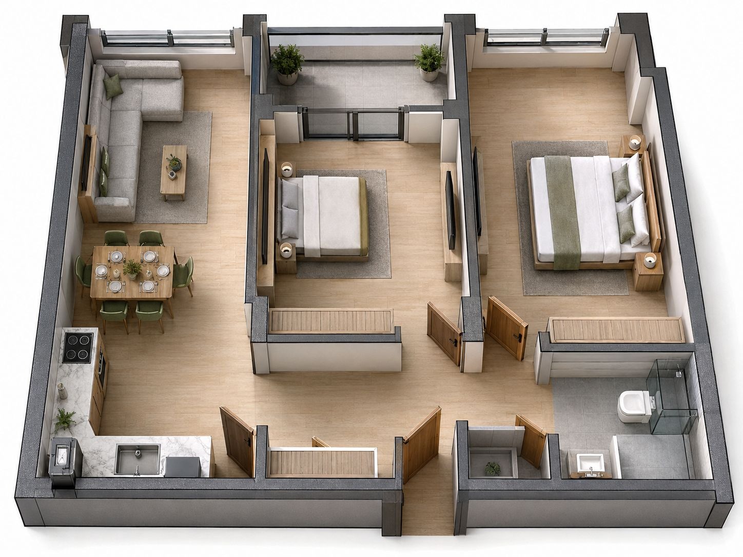 Продава 3-СТАЕН, гр. Варна, Кайсиева градина, снимка 3 - Апартаменти - 55140089