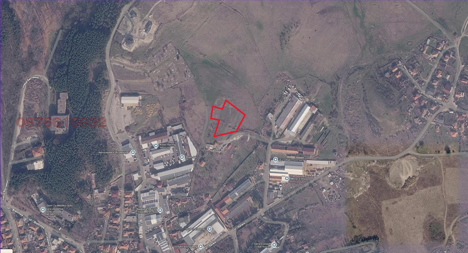 Продава ПАРЦЕЛ, гр. Кърджали, Промишлена зона - А, снимка 2 - Парцели - 54590108
