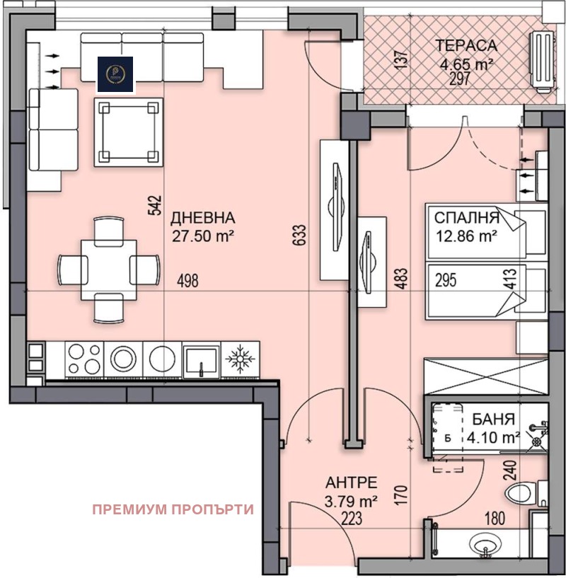 Продава  2-стаен град Пловдив , Гагарин , 73 кв.м | 74422138 - изображение [3]