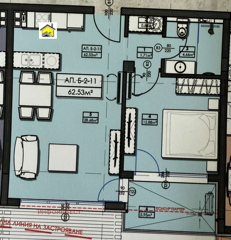 Na prodej  1 ložnice oblast Pazardzhik , Velingrad , 71 m2 | 91711371