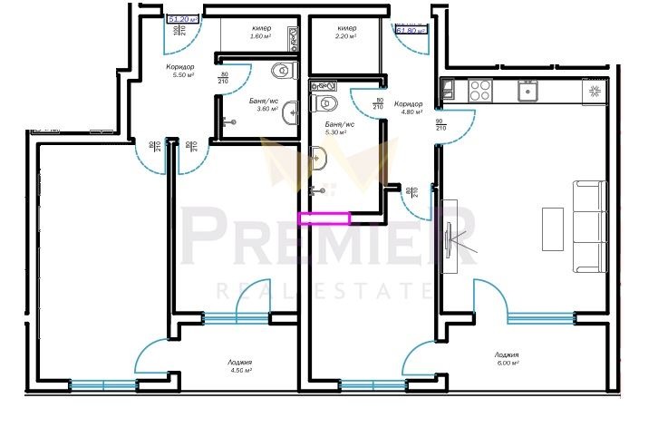 Zu verkaufen  3 Schlafzimmer Warna , Wazraschdane 3 , 145 qm | 17690851 - Bild [2]