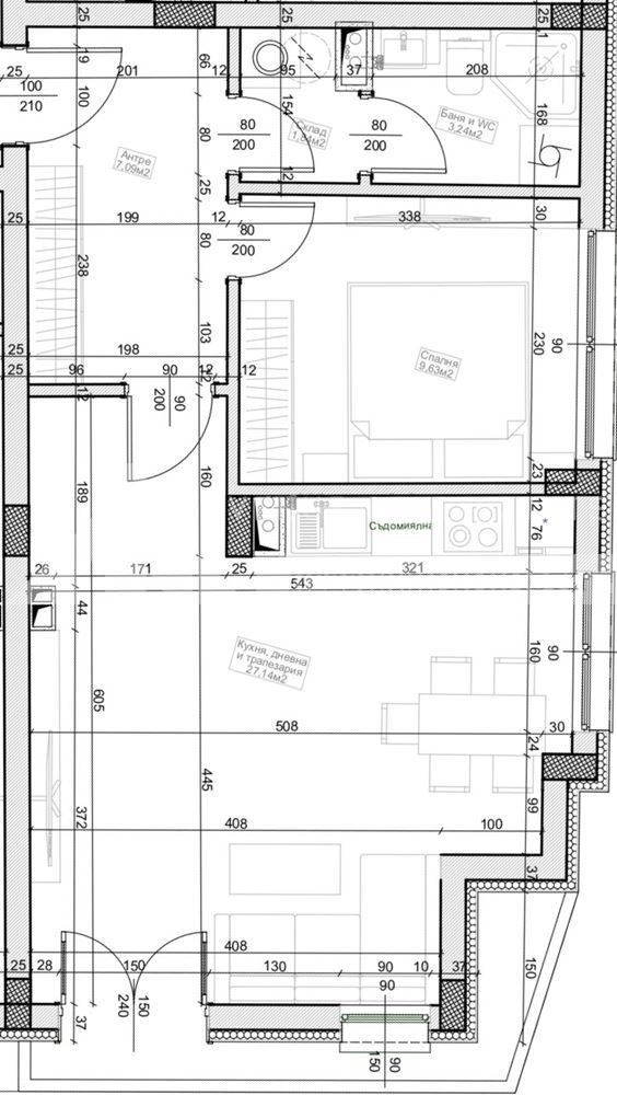 Продава  2-стаен град Бургас , Център , 84 кв.м | 27530778 - изображение [2]