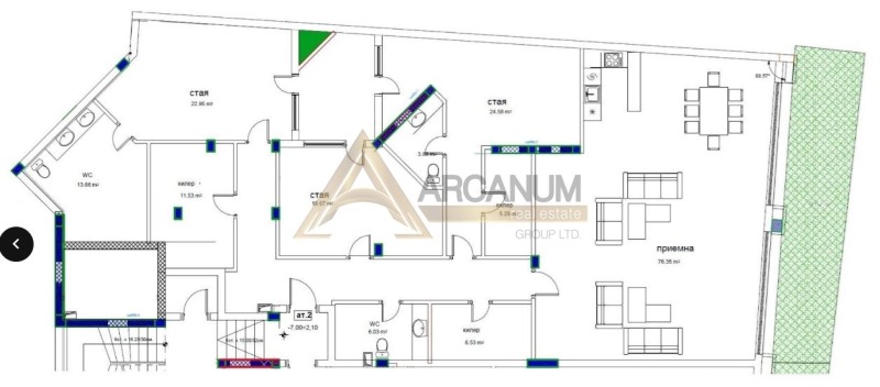 Продава МНОГОСТАЕН, гр. Варна, к.к. Чайка, снимка 16 - Aпартаменти - 49436164