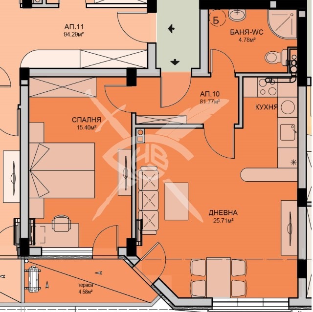 Продава 2-СТАЕН, гр. Бургас, област Бургас, снимка 1 - Aпартаменти - 48947076