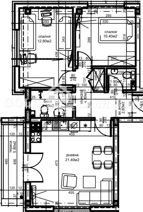 Продава 3-СТАЕН, гр. Пловдив, Христо Смирненски, снимка 3 - Aпартаменти - 49371772