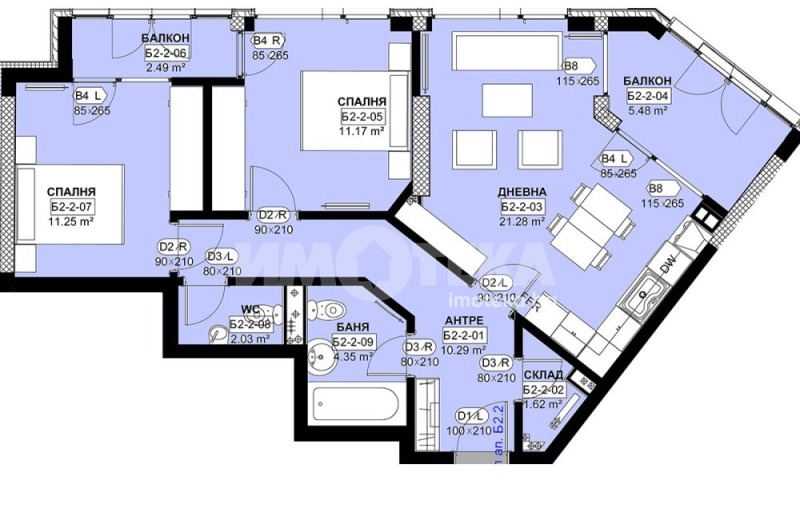 Продаја  2 спаваће собе Софија , Студентски град , 108 м2 | 39655707 - слика [3]