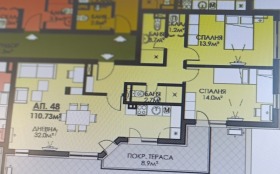 Продава 3-стаен град Бургас Меден рудник - зона В - [1] 