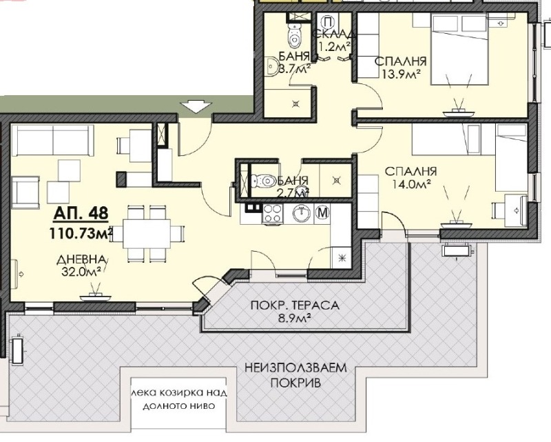 Na sprzedaż  2 sypialnie Burgas , Meden rudnik - zona W , 111 mkw | 54519772 - obraz [2]