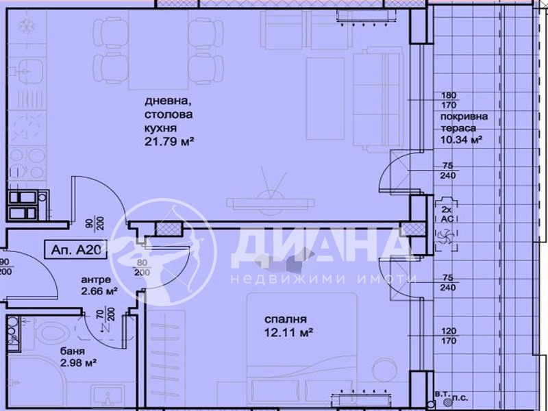 На продаж  1 спальня Пловдив , Христо Смирненски , 71 кв.м | 66980424 - зображення [4]