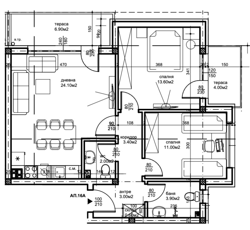 Продава  3-стаен, град Пловдив, Беломорски •  105 700 EUR • ID 94759468 — holmes.bg - [1] 