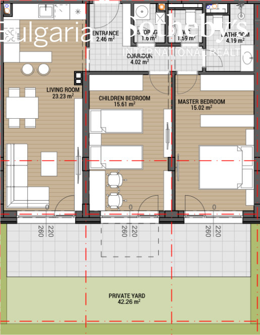 Zu verkaufen  2 Schlafzimmer Sofia , w.z.Malinowa dolina - Gerena , 99 qm | 30952423 - Bild [3]